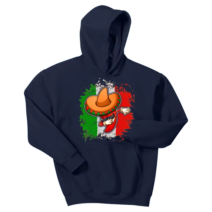 Dabbing Pepper Cinco de Mayo Kids Hoodie