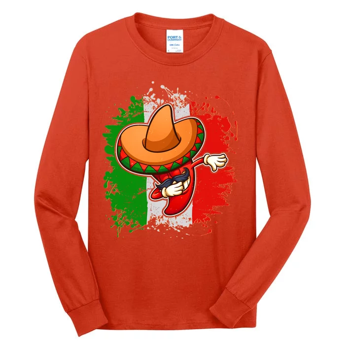 Dabbing Pepper Cinco de Mayo Tall Long Sleeve T-Shirt