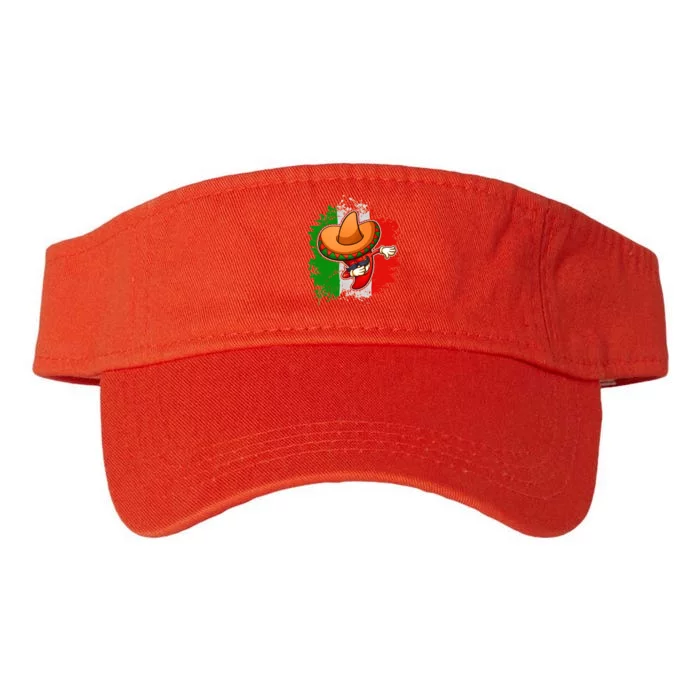 Dabbing Pepper Cinco de Mayo Valucap Bio-Washed Visor