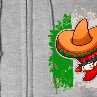 Dabbing Pepper Cinco de Mayo Full Zip Hoodie