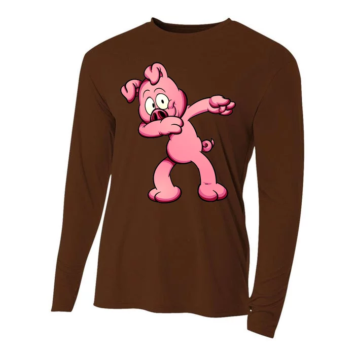 Dabbing Pig Cooling Performance Long Sleeve Crew