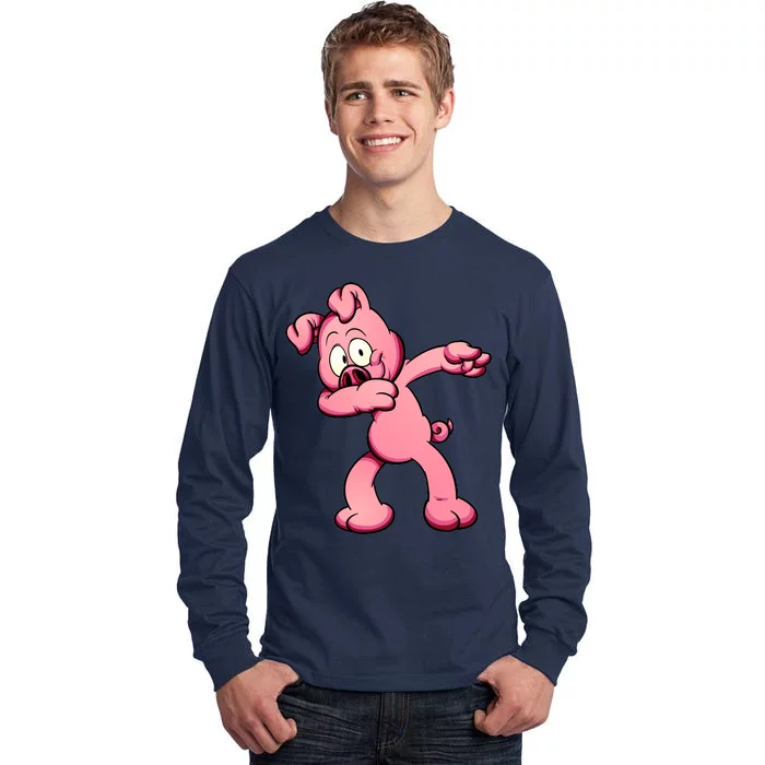 Dabbing Pig Tall Long Sleeve T-Shirt