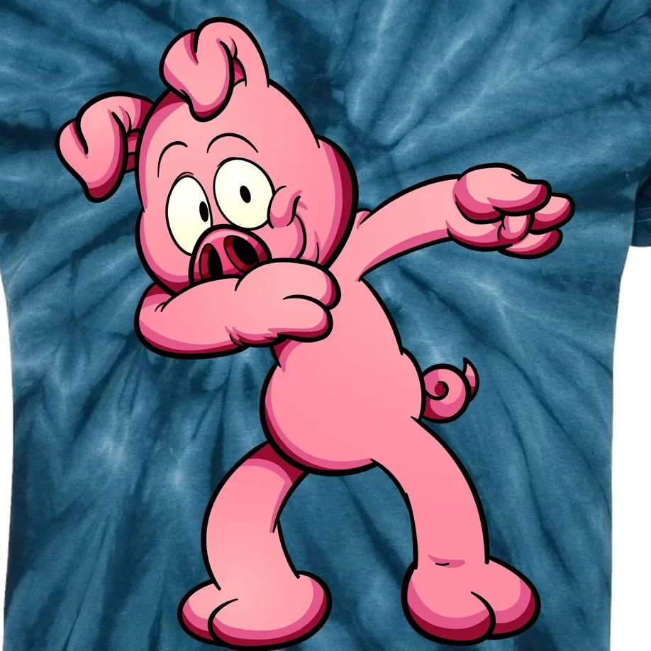 Dabbing Pig Kids Tie-Dye T-Shirt