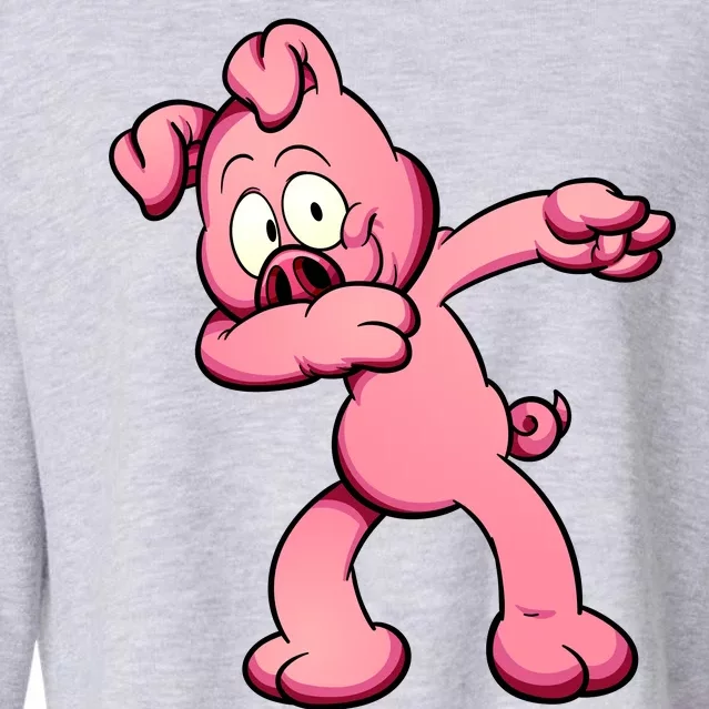 Dabbing Pig Cropped Pullover Crew