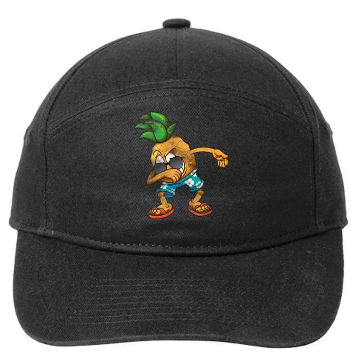 Dabbing Pineapple 7-Panel Snapback Hat