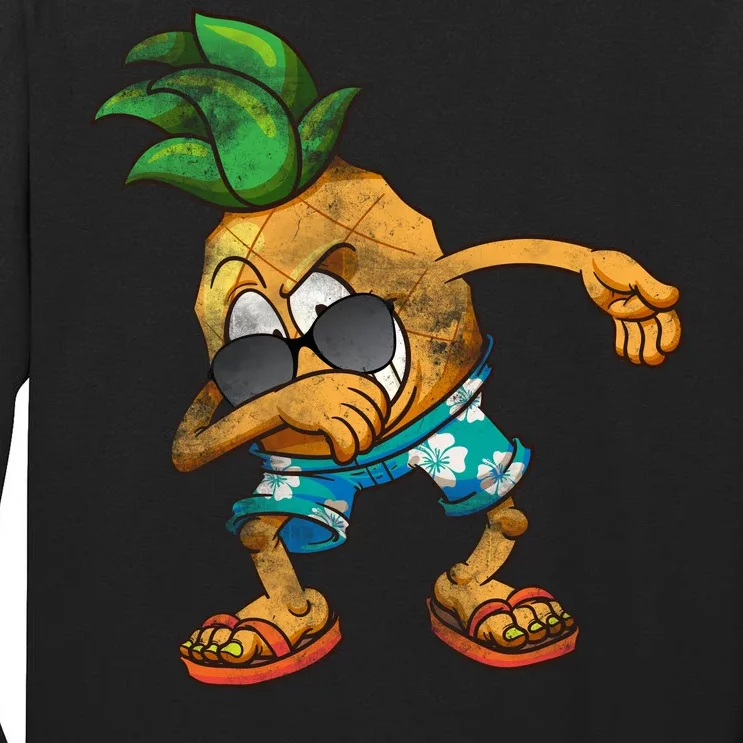 Dabbing Pineapple Tall Long Sleeve T-Shirt