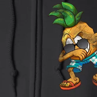 Dabbing Pineapple Full Zip Hoodie