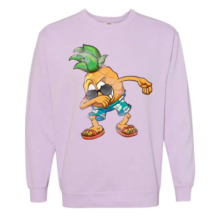 Dabbing Pineapple Garment-Dyed Sweatshirt