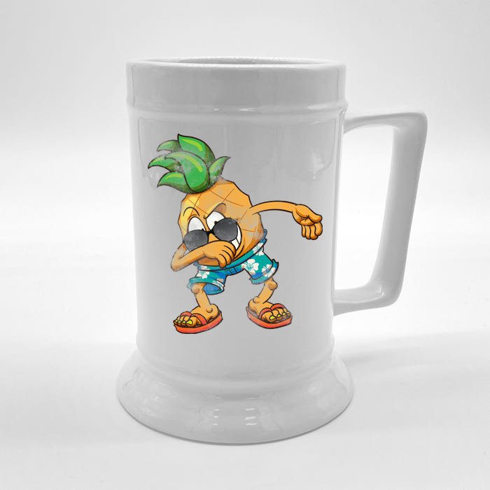 Dabbing Pineapple Front & Back Beer Stein