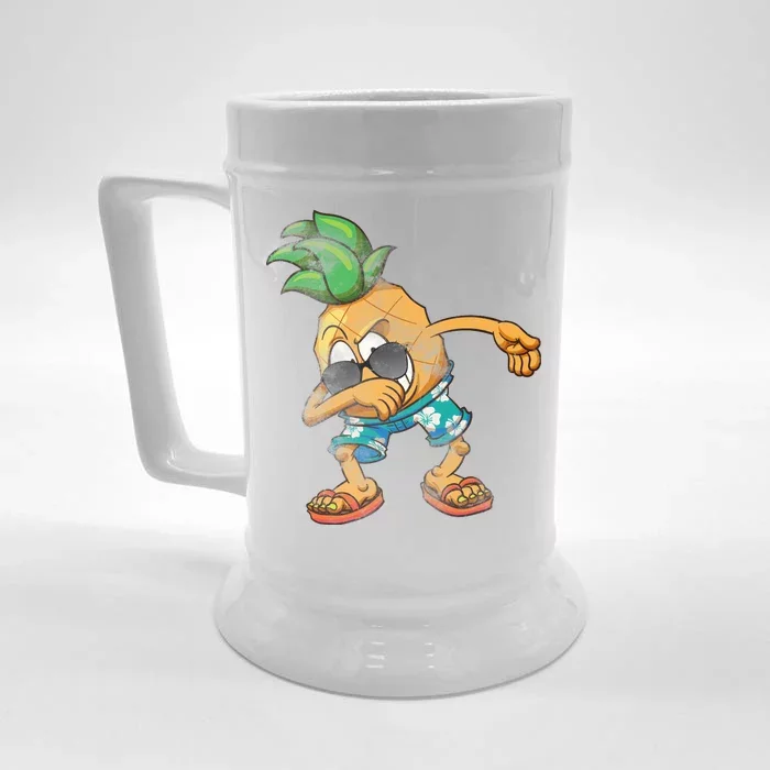 Dabbing Pineapple Front & Back Beer Stein