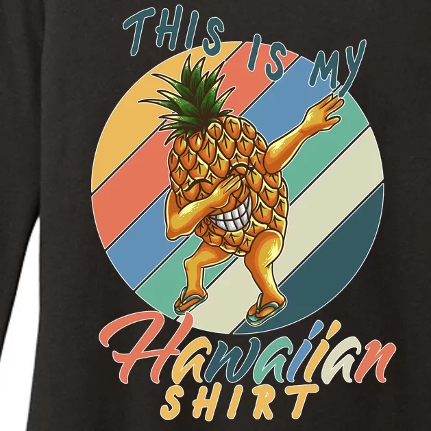 Dabbing Pineapple This Is My Hawaiian Womens CVC Long Sleeve Shirt