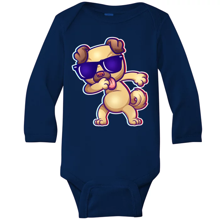 Dabbing Pub Baby Long Sleeve Bodysuit