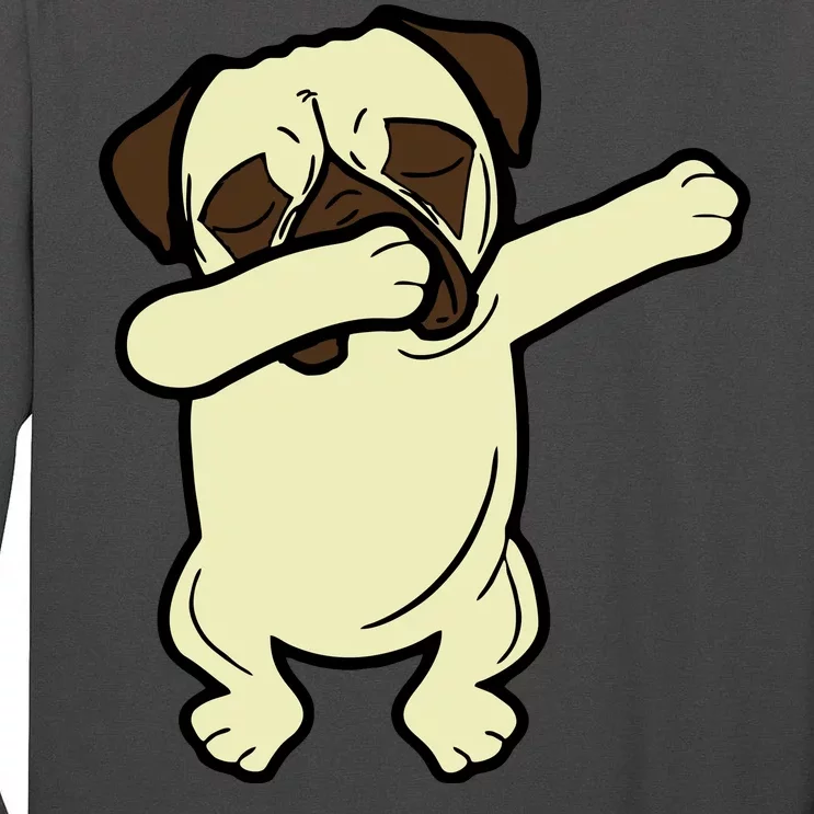 Dabbing Pug Doing the Dab Tall Long Sleeve T-Shirt