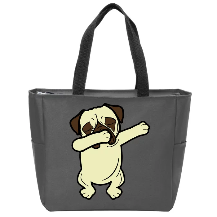 Dabbing Pug Doing the Dab Zip Tote Bag