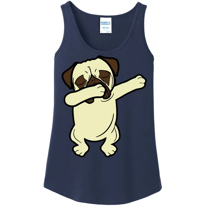 Dabbing Pug Doing the Dab Ladies Essential Tank