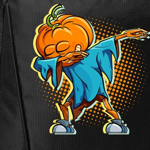 Dabbing Pumpkin Head Cool Funny Halloween City Backpack