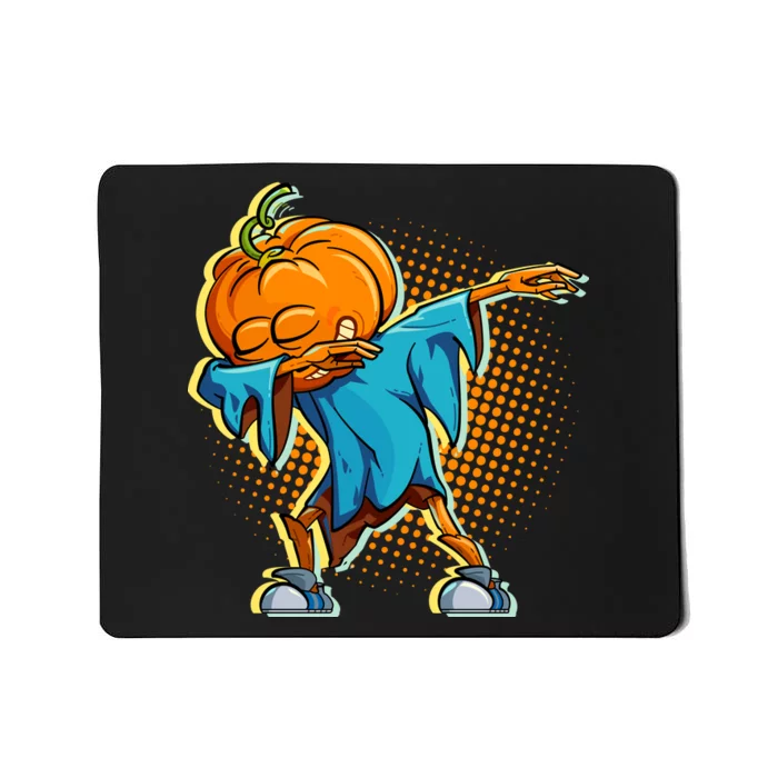 Dabbing Pumpkin Head Cool Funny Halloween Mousepad