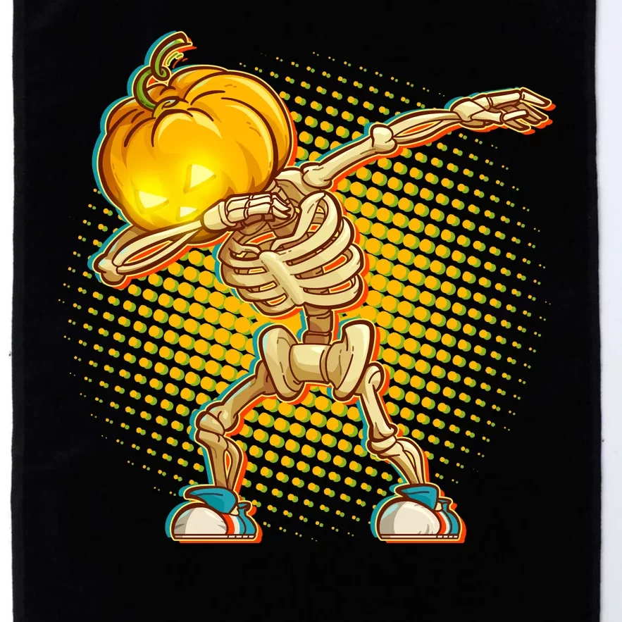 Dabbing Pumpkin Head Skeleton Platinum Collection Golf Towel