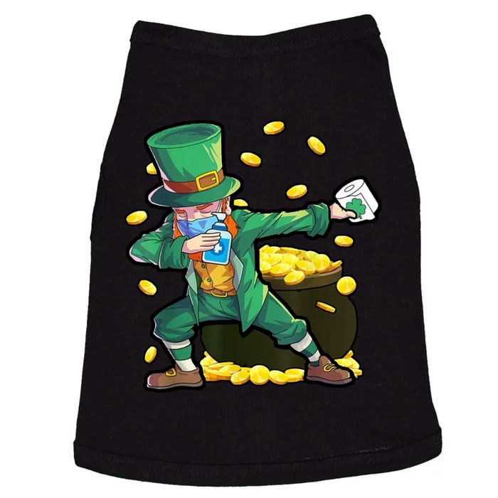 Dabbing Quarantine Leprechaun Doggie Tank