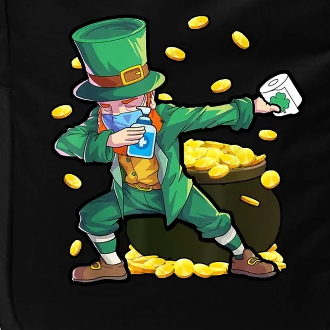 Dabbing Quarantine Leprechaun Impact Tech Backpack