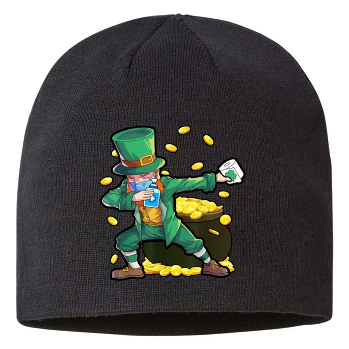 Dabbing Quarantine Leprechaun 8 1/2in Sustainable Knit Beanie