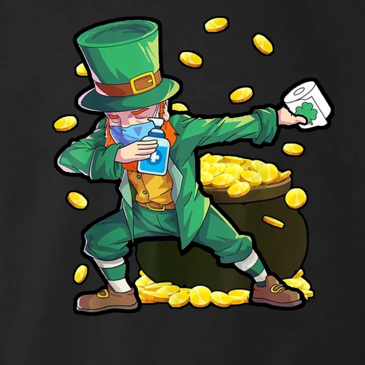 Dabbing Quarantine Leprechaun Toddler Hoodie