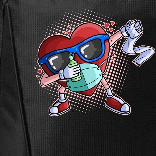 Dabbing Quarantined Valentine's Day Pandemic City Backpack