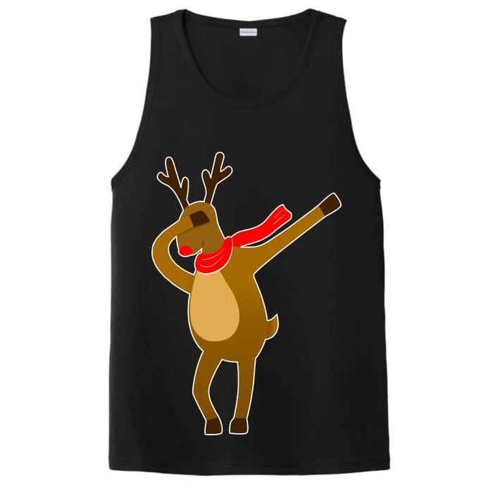 Dabbing Red Nose Reindeer Christmas Performance Tank