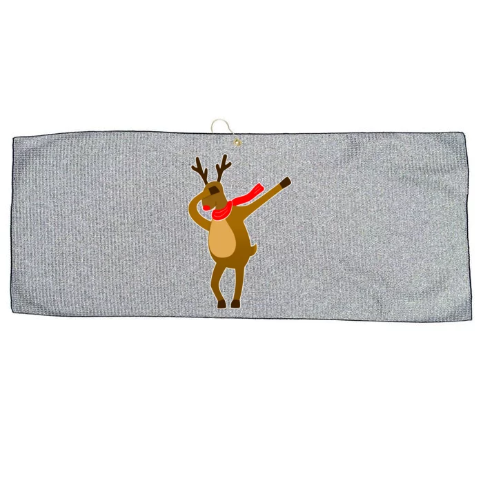 Dabbing Red Nose Reindeer Christmas Large Microfiber Waffle Golf Towel