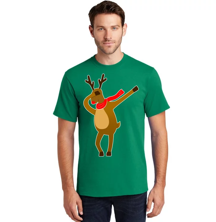 Dabbing Red Nose Reindeer Christmas Tall T-Shirt