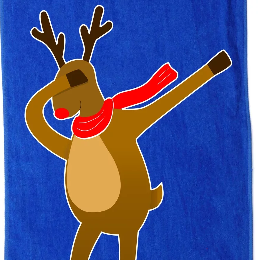 Dabbing Red Nose Reindeer Christmas Platinum Collection Golf Towel