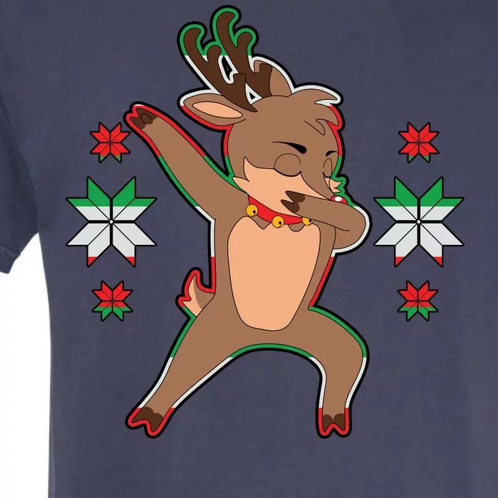 Dabbing Reindeer Garment-Dyed Heavyweight T-Shirt