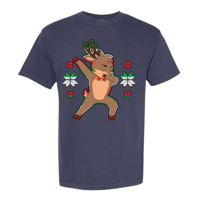 Dabbing Reindeer Garment-Dyed Heavyweight T-Shirt