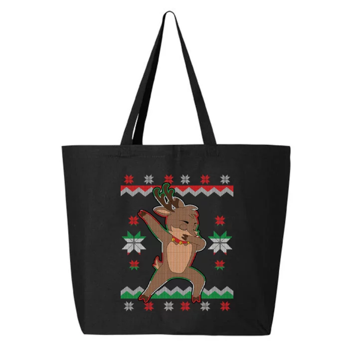 Dabbing Reindeer Ugly Christmas 25L Jumbo Tote