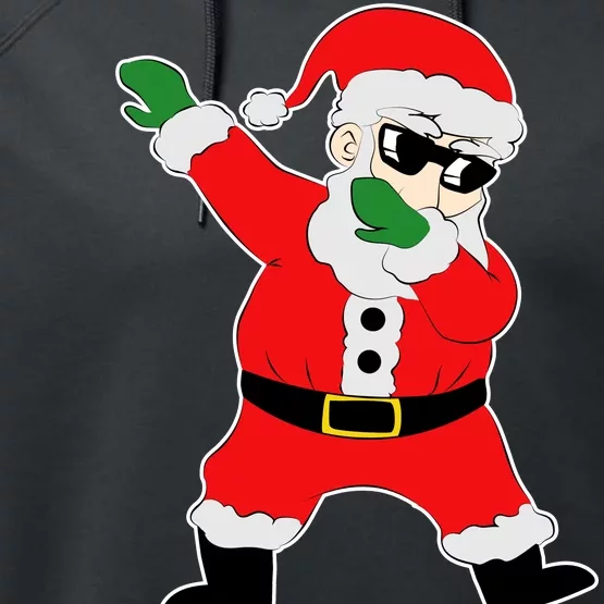 Dabbing Santa Performance Fleece Hoodie