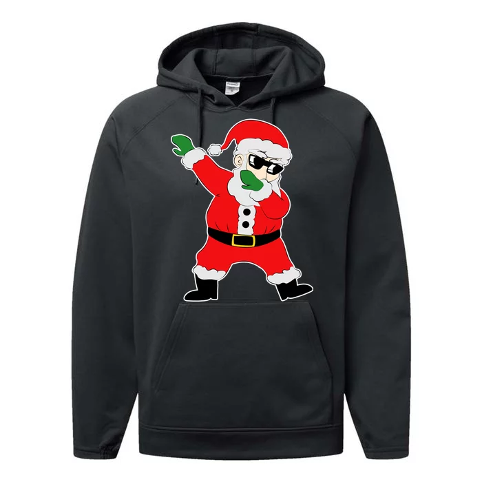 Dabbing Santa Performance Fleece Hoodie