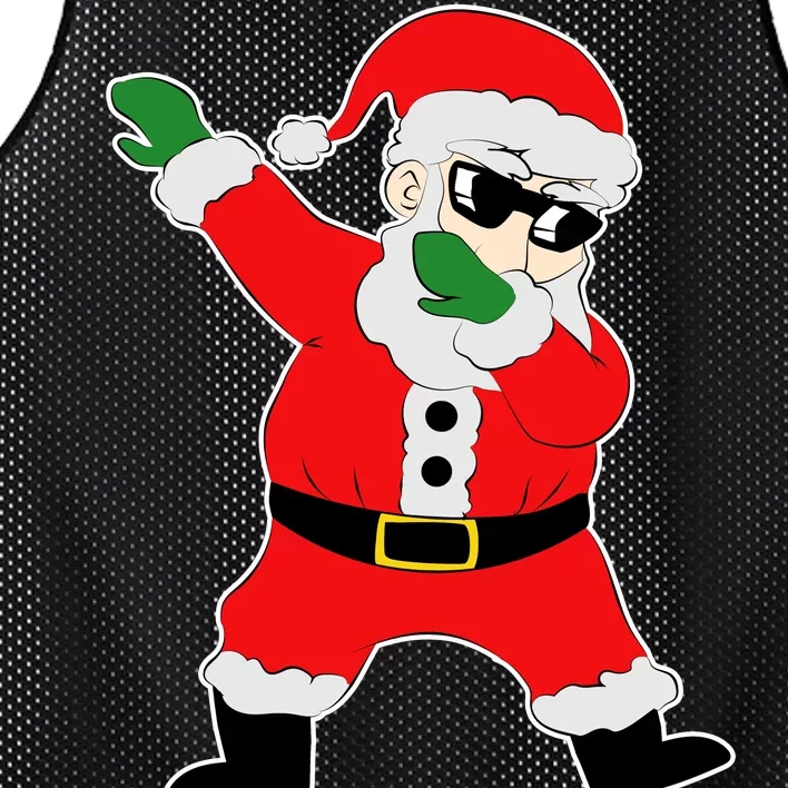 Dabbing Santa Mesh Reversible Basketball Jersey Tank