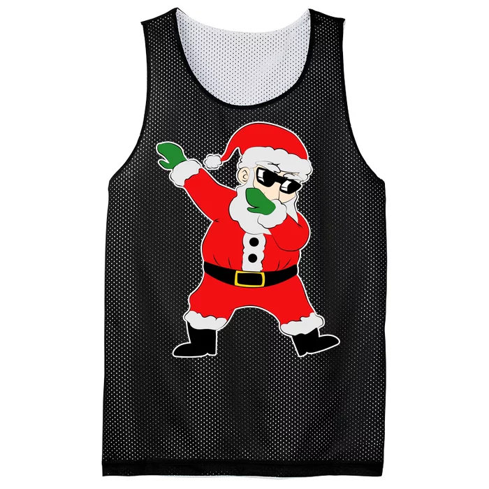 Dabbing Santa Mesh Reversible Basketball Jersey Tank