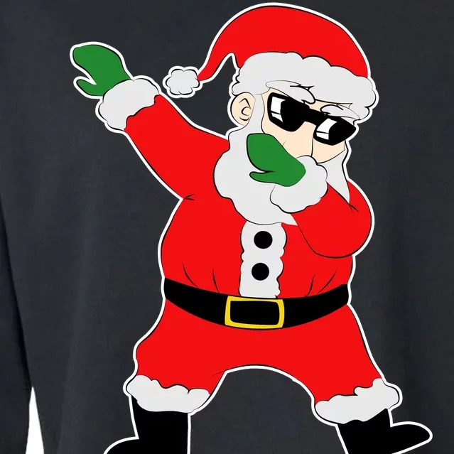 Dabbing Santa Cropped Pullover Crew