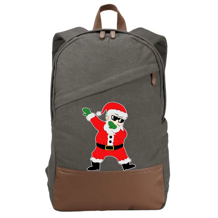 Dabbing Santa Cotton Canvas Backpack