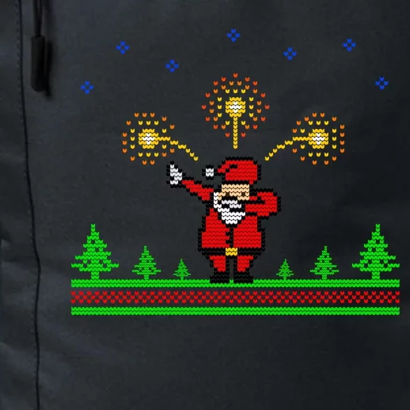 Dabbing Santa 8-Bit Ugly Christmas Daily Commute Backpack