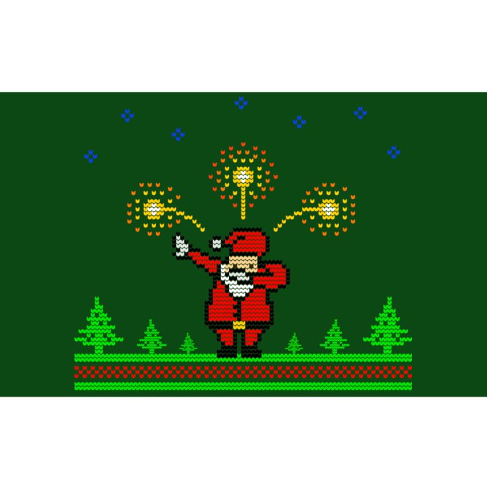 Dabbing Santa 8-Bit Ugly Christmas Bumper Sticker