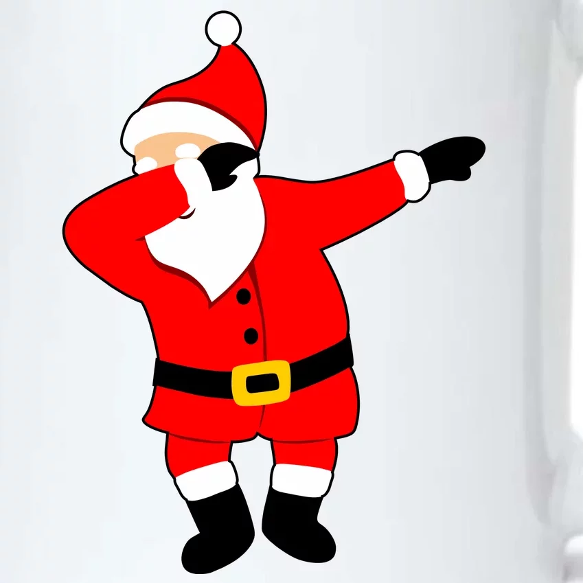 Dabbing Santa Christmas Black Color Changing Mug