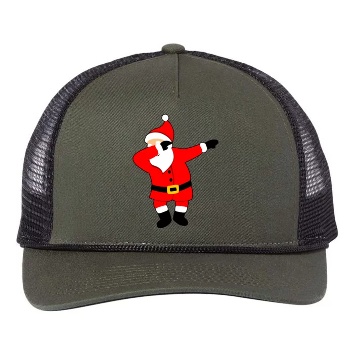 Dabbing Santa Christmas Retro Rope Trucker Hat Cap