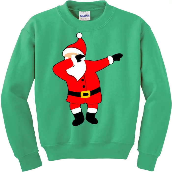 Dabbing Santa Christmas Kids Sweatshirt