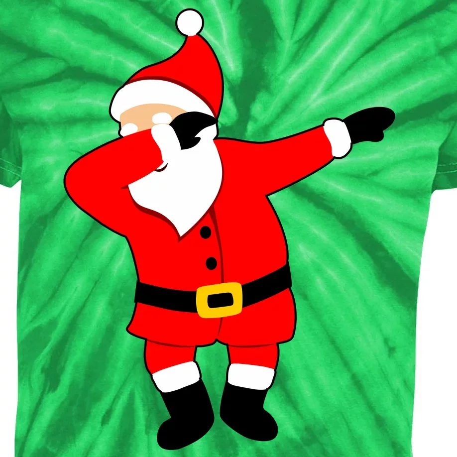 Dabbing Santa Christmas Kids Tie-Dye T-Shirt