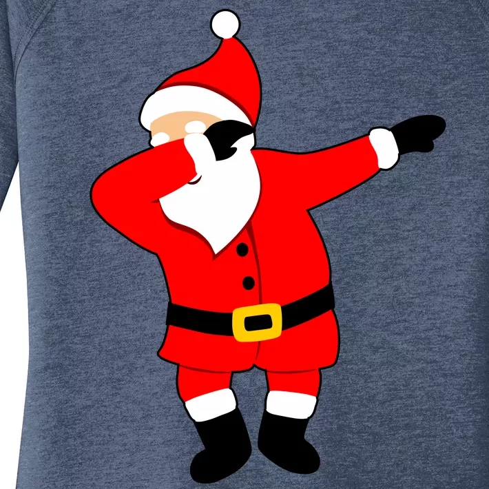 Dabbing Santa Christmas Women's Perfect Tri Tunic Long Sleeve Shirt