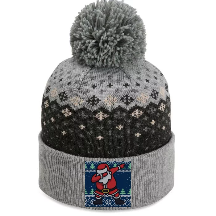 Dabbing Santa Claus The Baniff Cuffed Pom Beanie