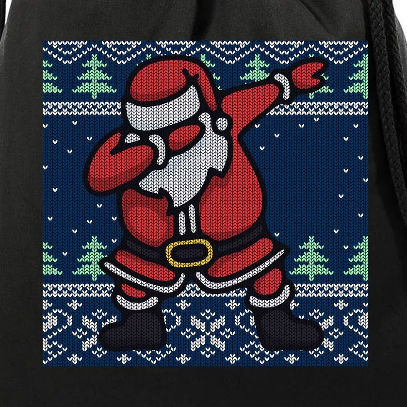 Dabbing Santa Claus Drawstring Bag