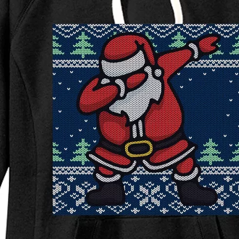 Dabbing Santa Claus Women's Fleece Hoodie